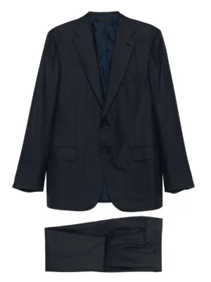 Kiton テーラード シングルスーツ | ブルー | FARFETCH JP