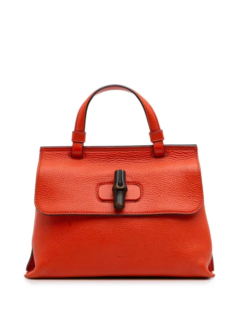 Gucci Pre-Owned 2016-2025 Small Leather Bamboo Daily satchel
