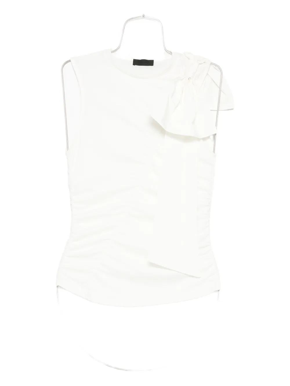 Liu •jo Bow-tie T-shirt In White