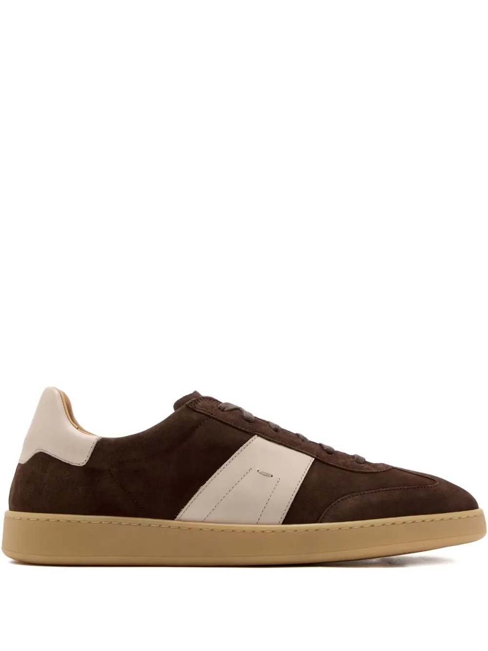 Magnanni Primera suede leather panel sneakers Brown
