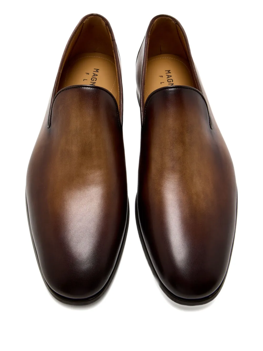 Magnanni Leren loafers Bruin