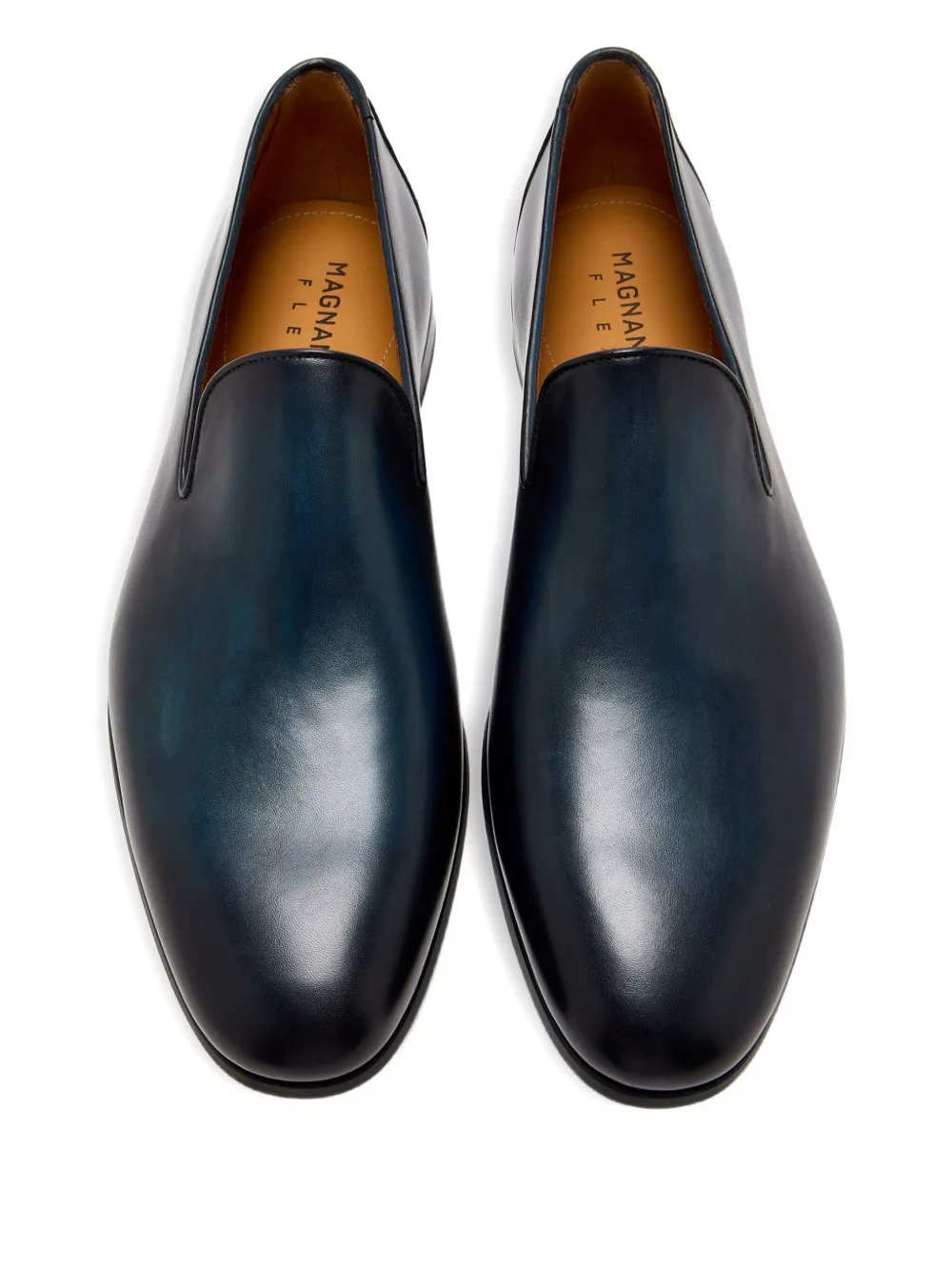 Magnanni Diaz leather slip-on loafers Blue