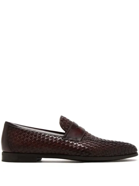 Magnanni Herman woven-leather loafers