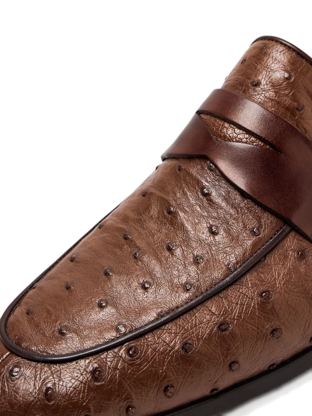 Magnanni leather penny loafers Brown