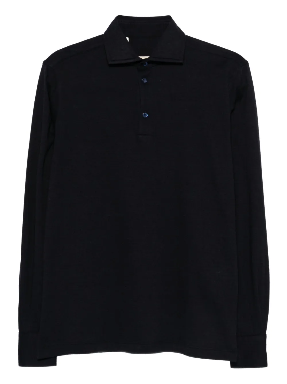 Maurizio Baldassari long sleeve polo shirt | Blue | Image 1