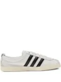 adidas three-stripe leather sneakers - White