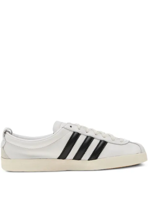 adidas three-stripe leather sneakers