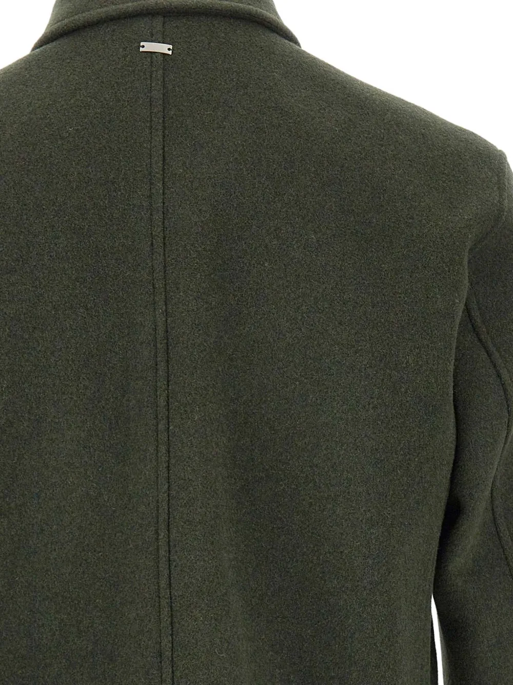 Herno Shirtjack met opgestikte zak en knopen Groen