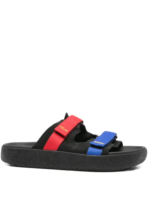 VEJA suede double-strap sandals
