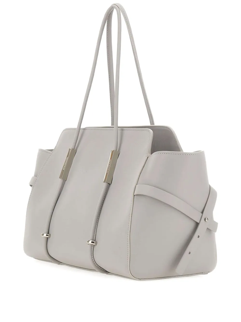 double-handle leather bag