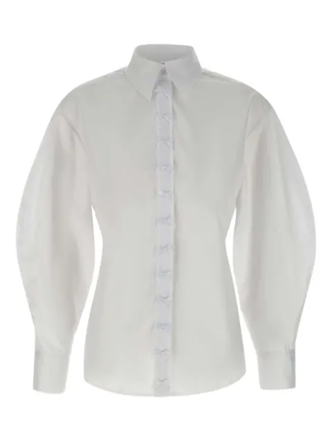 Elisabetta Franchi balloon-sleeve bow-detail shirt