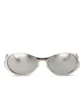 Diesel oval-frame embellished sunglasses - Gold