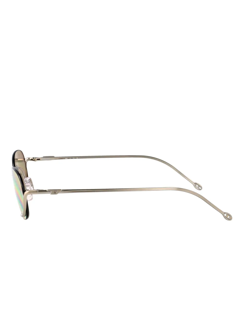 Diesel Zonnebril met ovalen montuur Beige