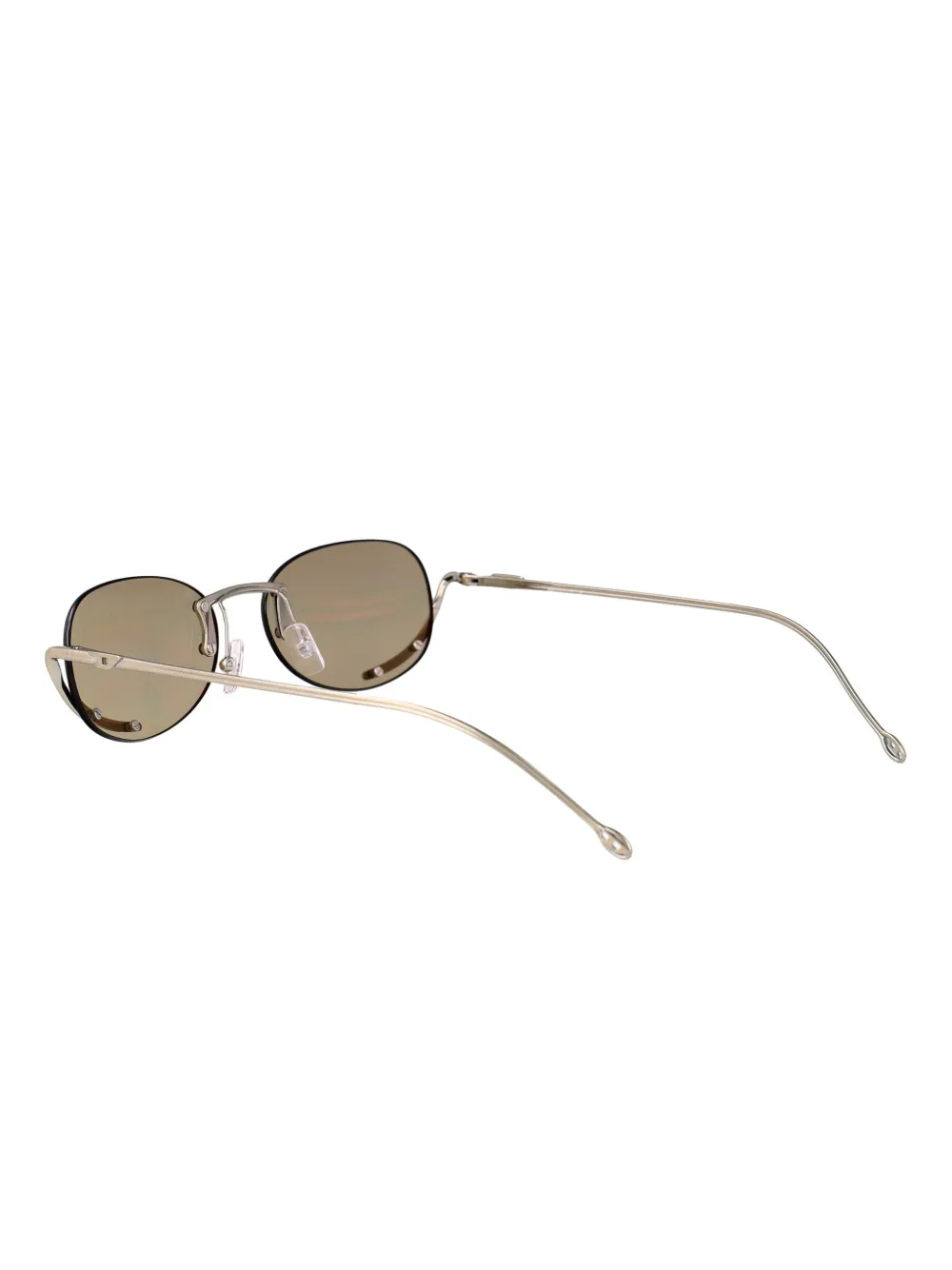 Diesel Zonnebril met ovalen montuur Beige