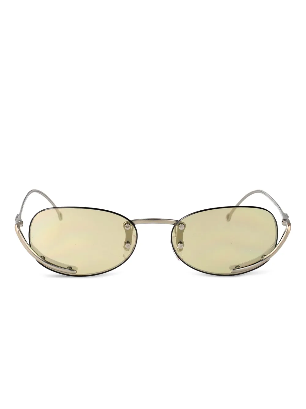 Diesel Zonnebril met ovalen montuur Beige