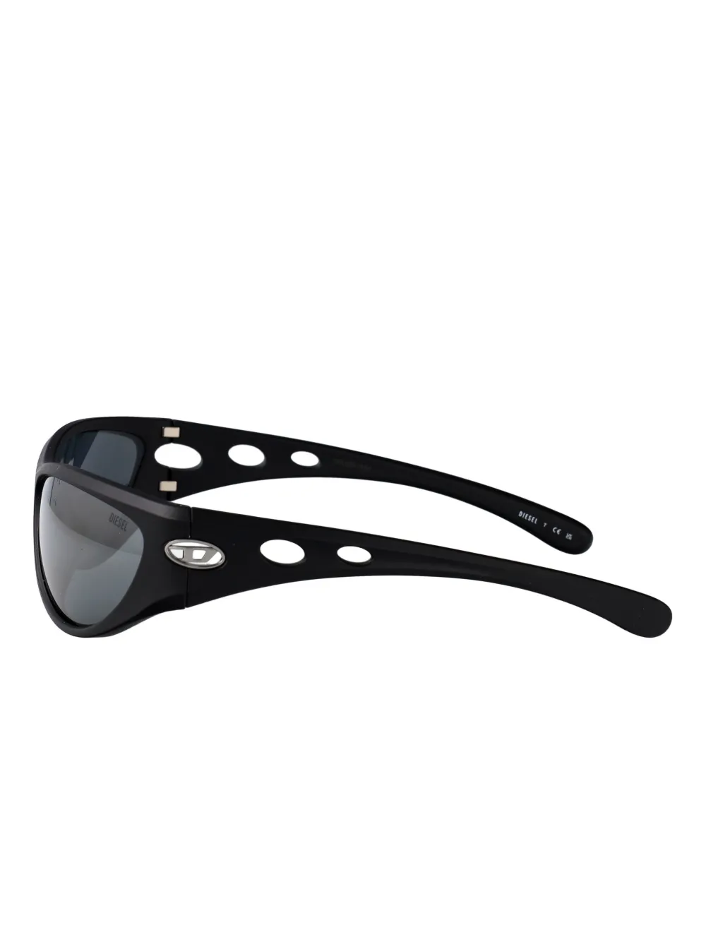 Diesel oval-frame sunglasses Zwart