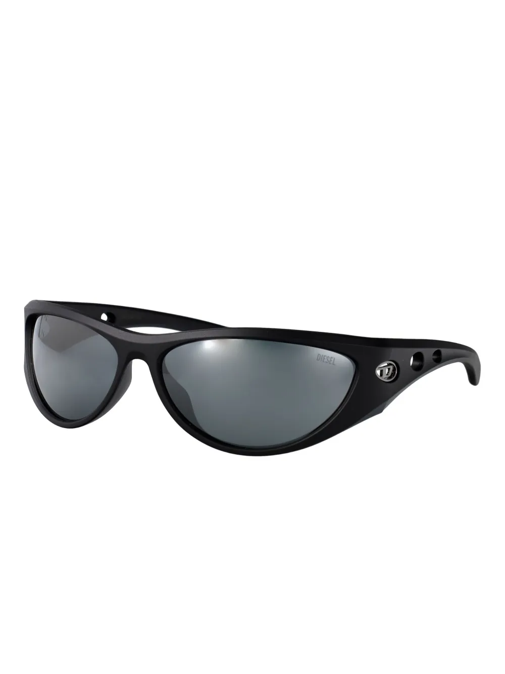 Diesel oval-frame sunglasses Zwart