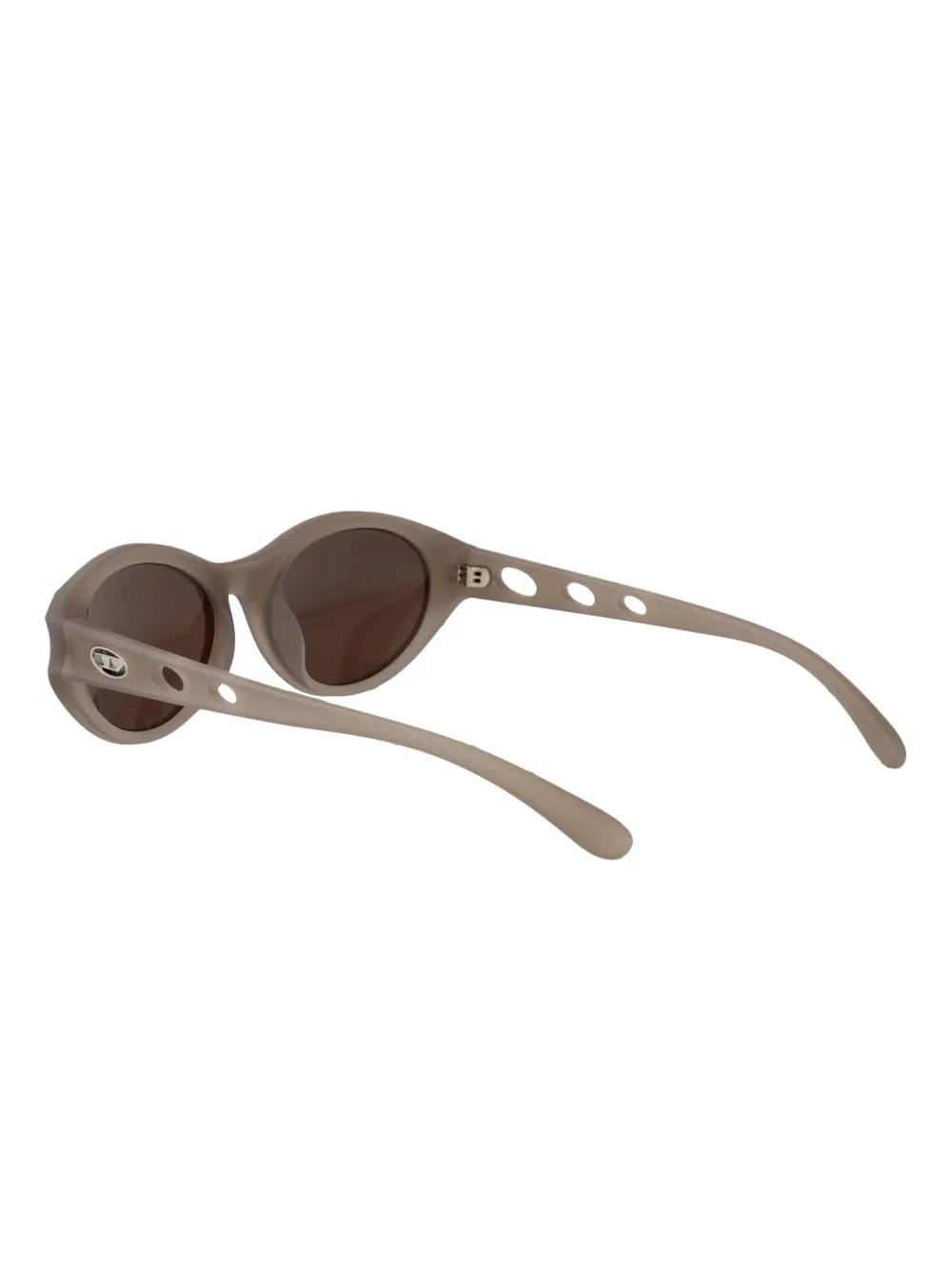 Diesel oval-frame sunglasses Beige