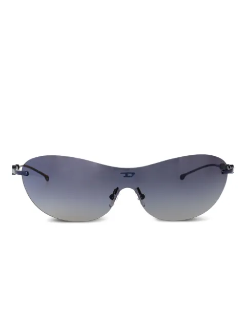 Diesel rimless oval-frame sunglasses