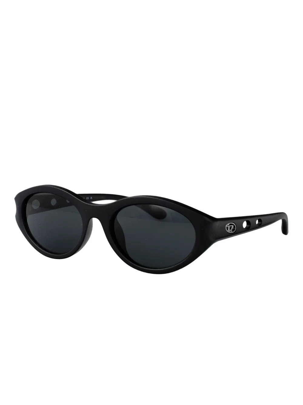 Diesel oval-frame sunglasses Zwart