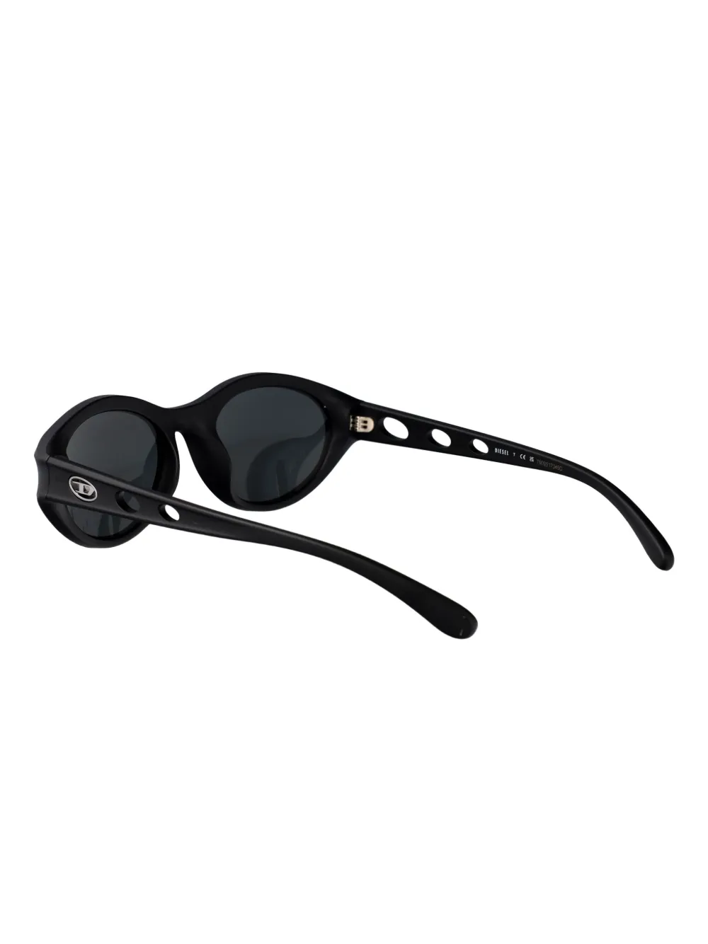 Diesel oval-frame sunglasses Zwart