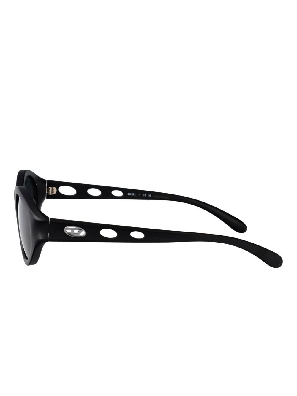 Diesel oval-frame sunglasses Zwart