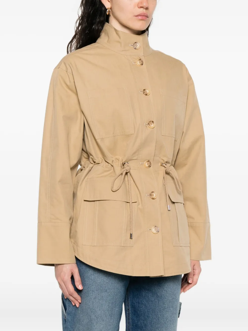 LIU JO Jas met logodetail Beige