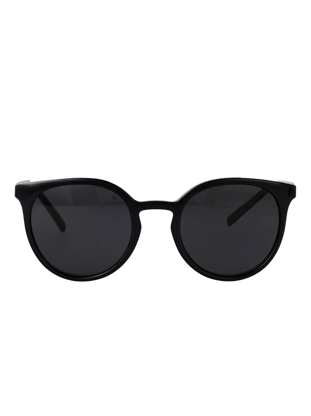 Dolce & Gabbana Eyewear chain-embellished round-frame sunglasses Zwart