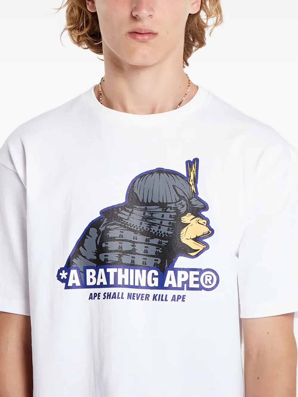 A BATHING APE Samurai T-shirt Wit