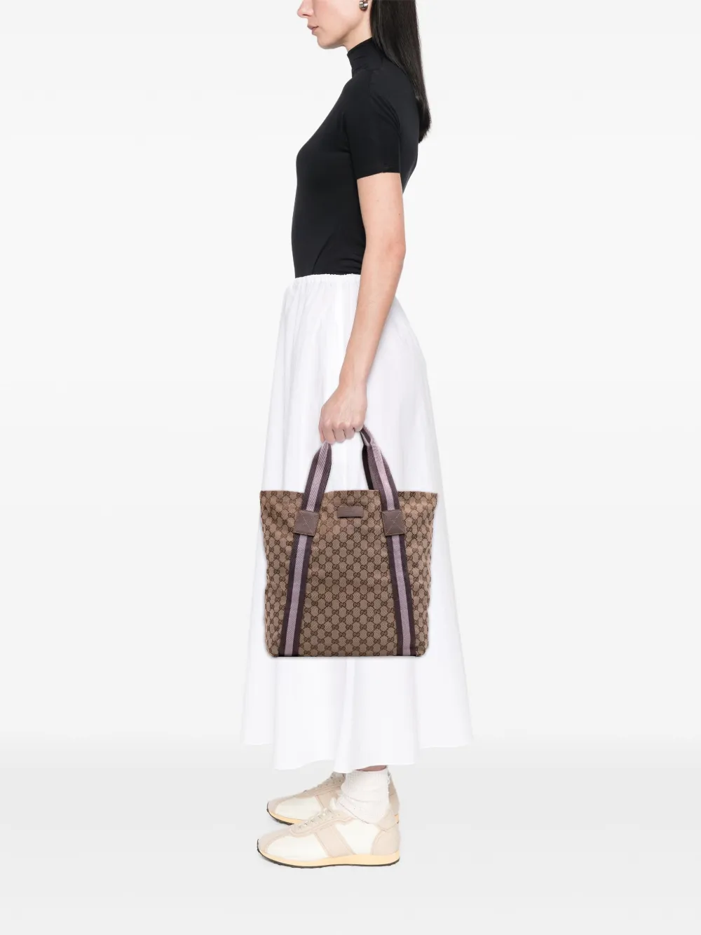 Gucci Pre-Owned 2016-2025 GG Canvas Web tote bag | Pre-Owned | Image 2