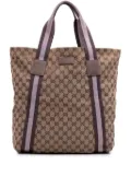 Gucci Pre-Owned 2016-2025 GG Canvas Web tote bag - Brown
