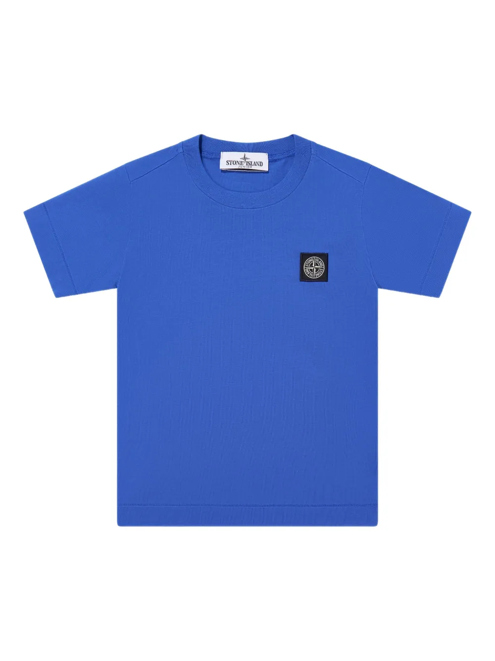 Stone Island Junior T-shirt met logopatch Blauw