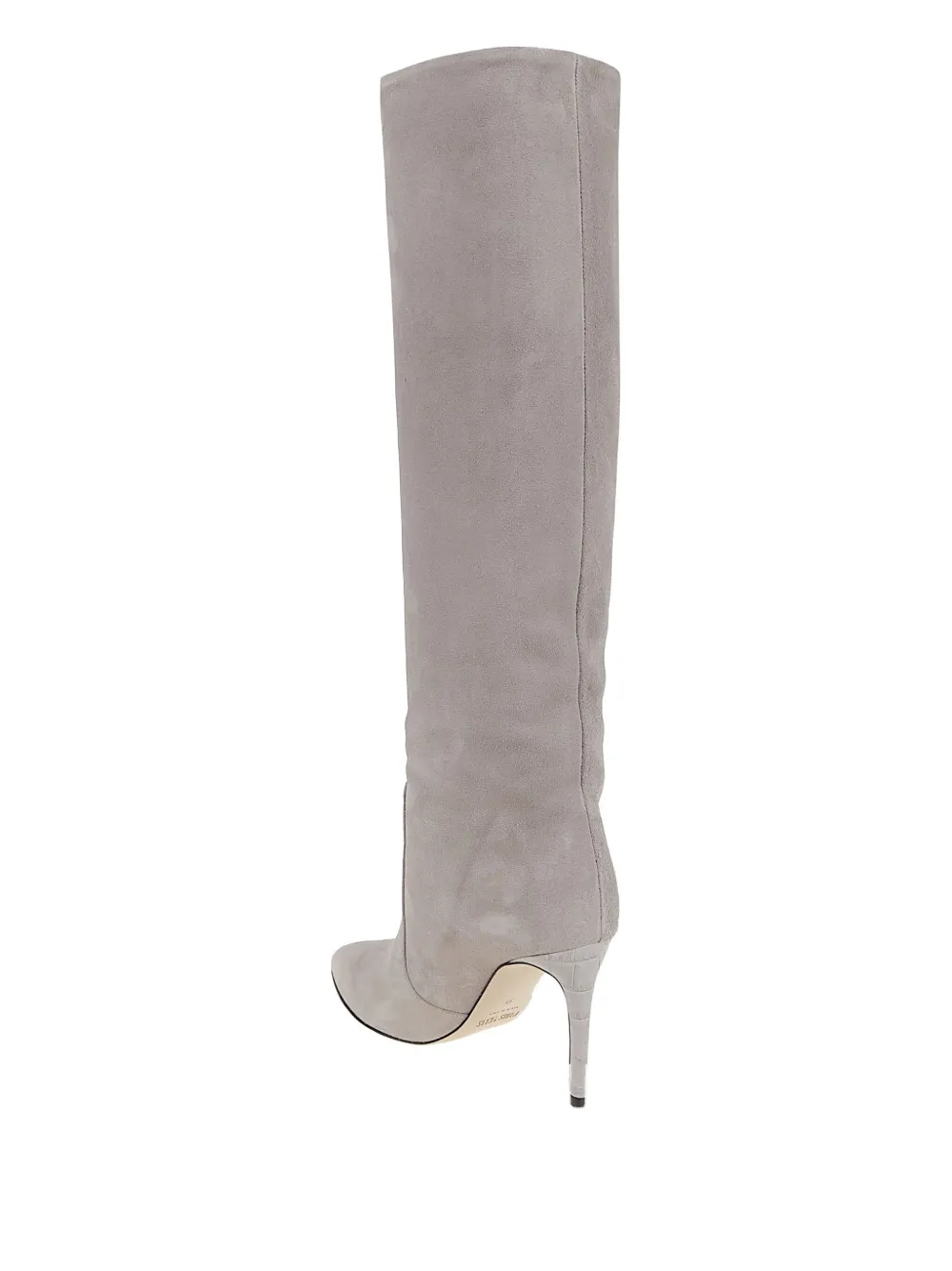 Paris Texas 85mm Suede Stiletto Boots In Gray