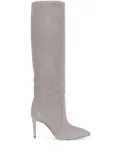 Paris Texas 85mm suede stiletto boots - Grey