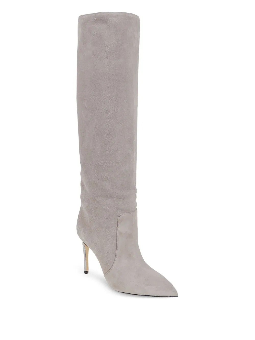 Paris Texas 85mm suede stiletto boots Grey