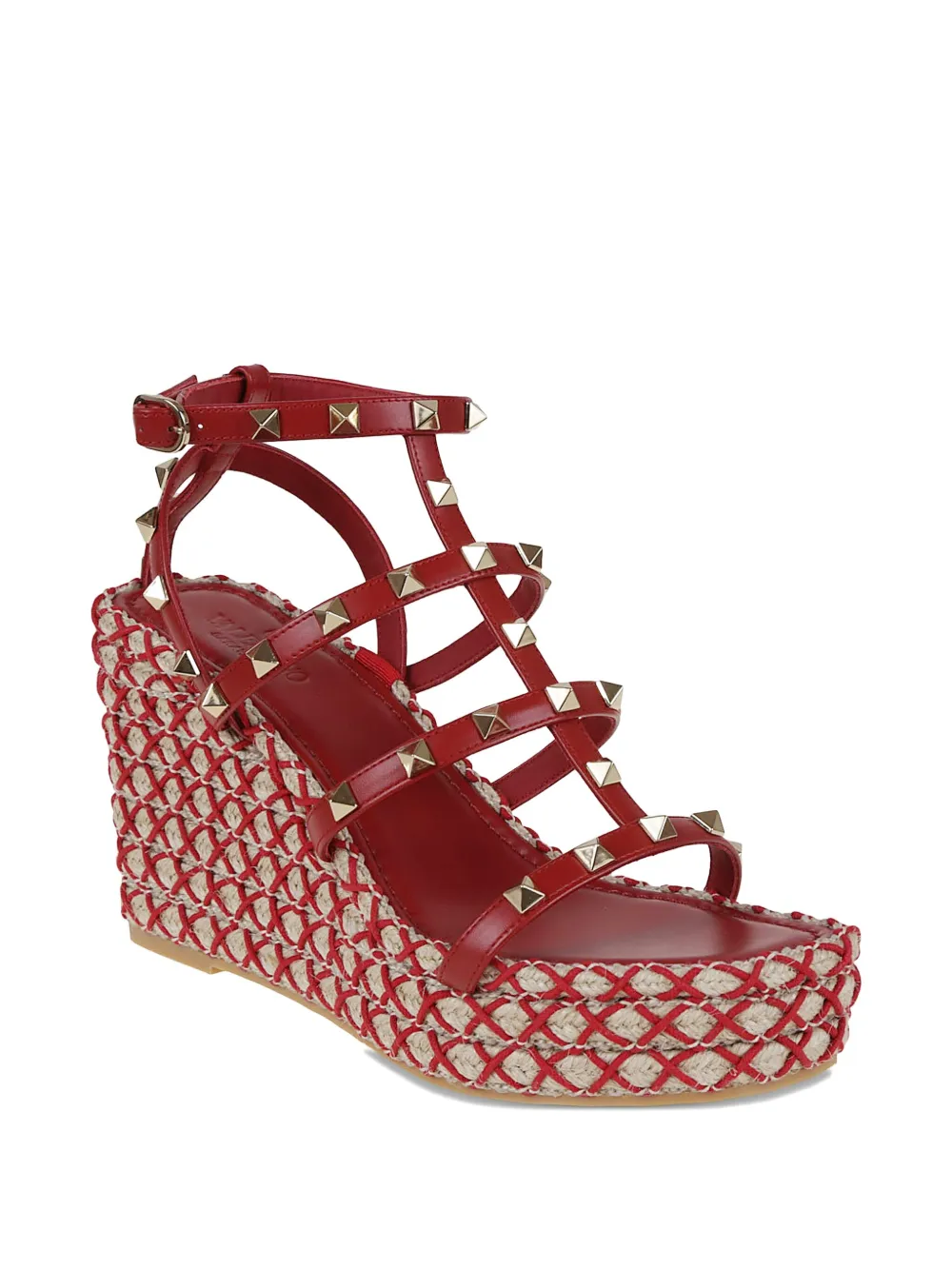 Valentino Garavani 95mm studded cage heeled espadrilles | Heeled Espadrilles | Image 2