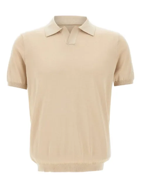 Kangra ribbed short-sleeves polo shirt