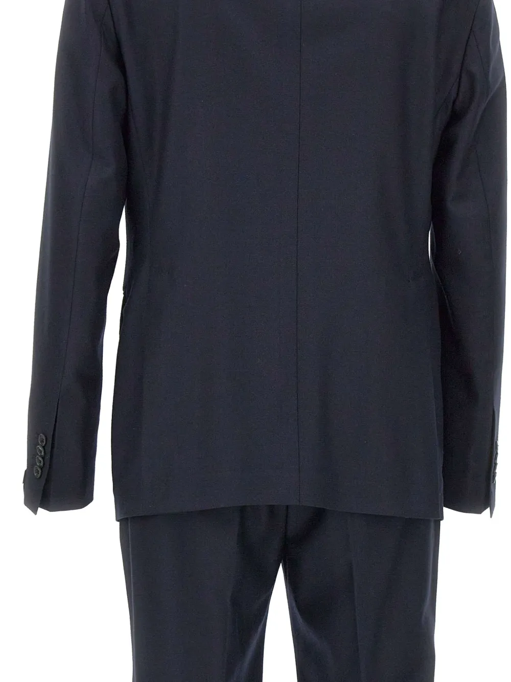 Tagliatore Wollen pak met smalle revers Blauw
