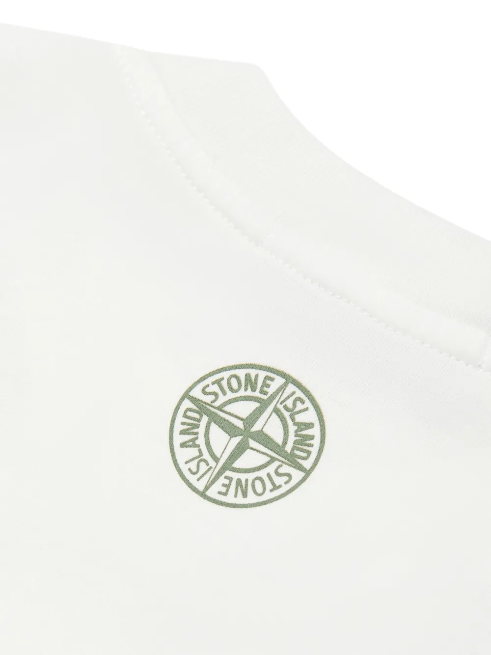 Stone Island Junior T-shirt met logoprint Wit