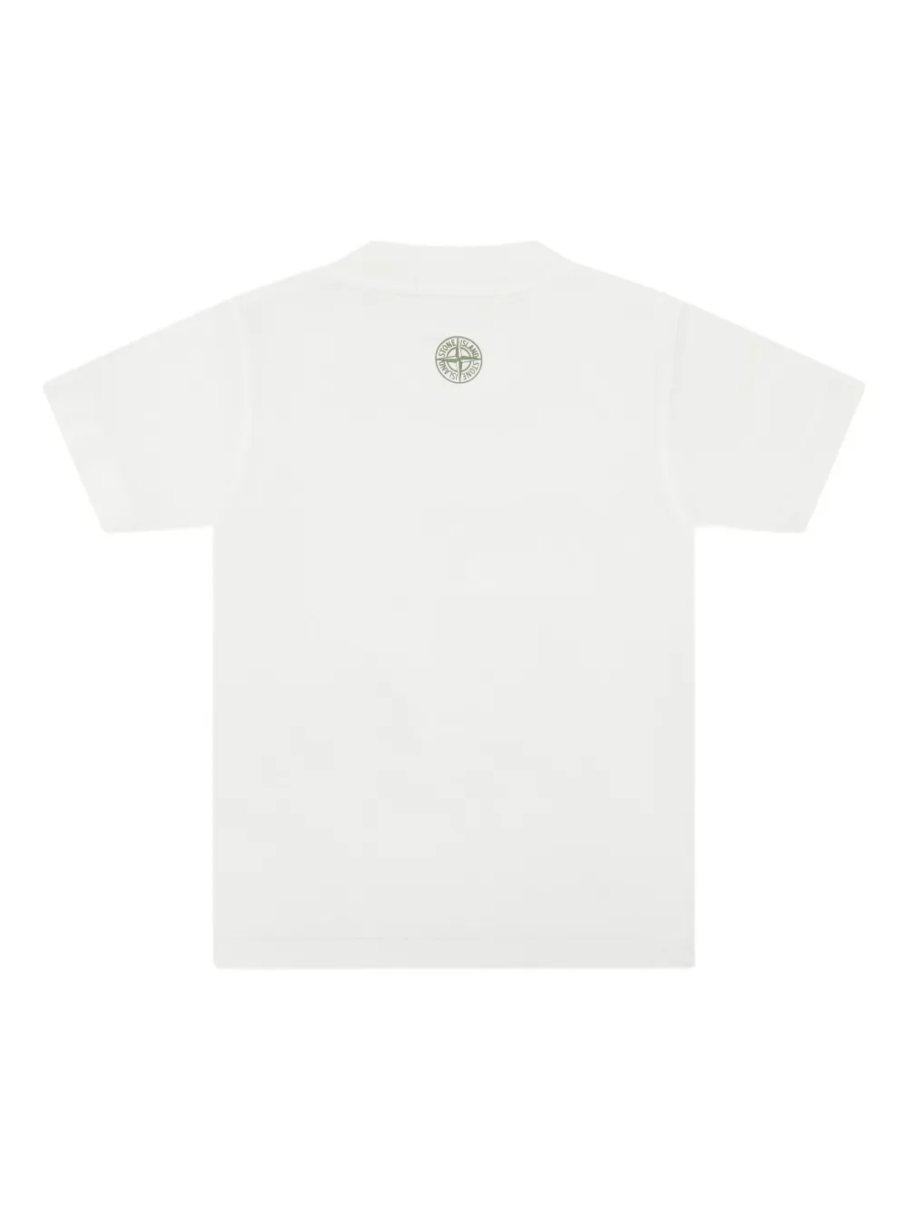 Stone Island Junior T-shirt met logoprint Wit