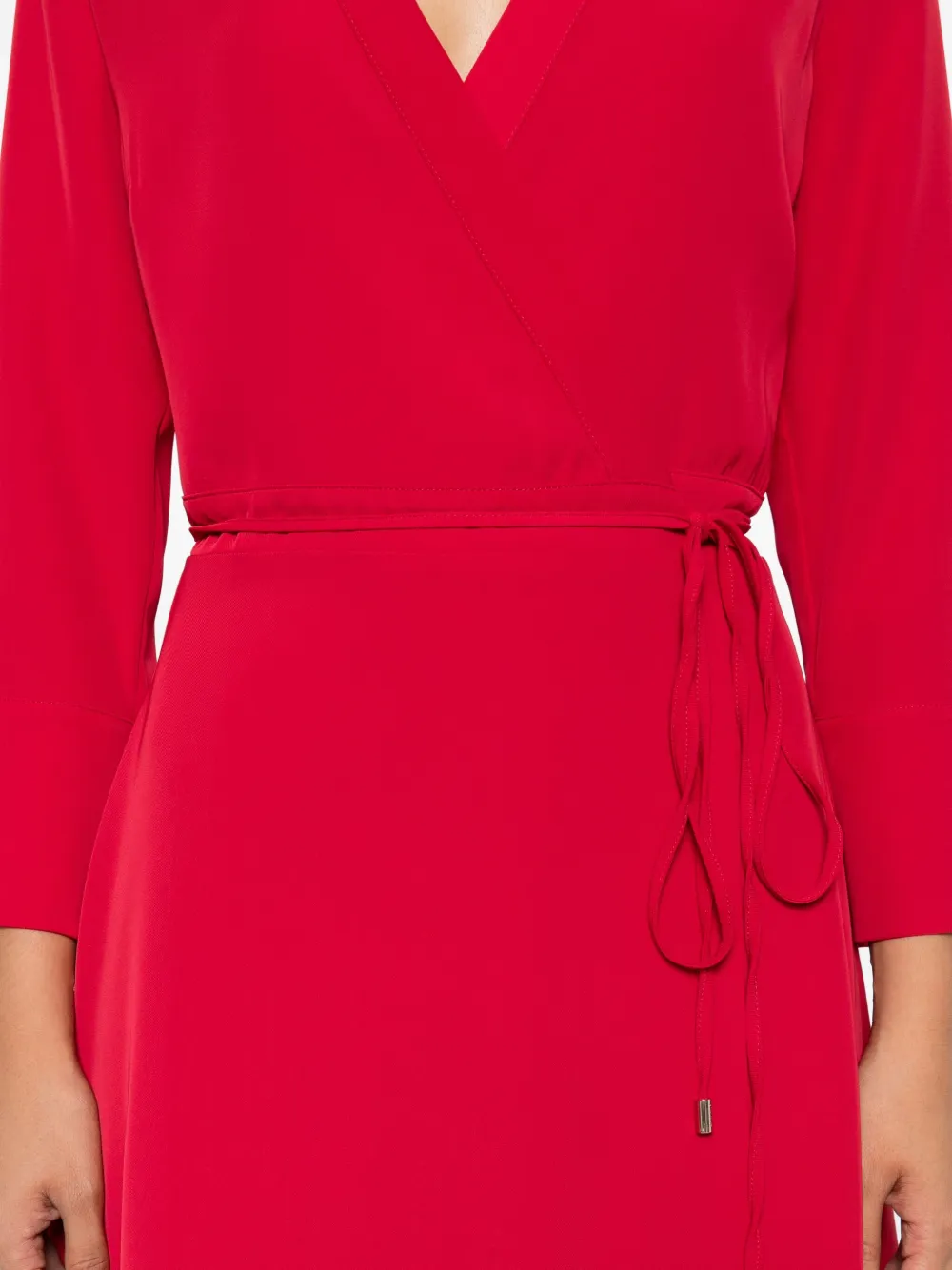 LIU JO V-neck midi dress Rood