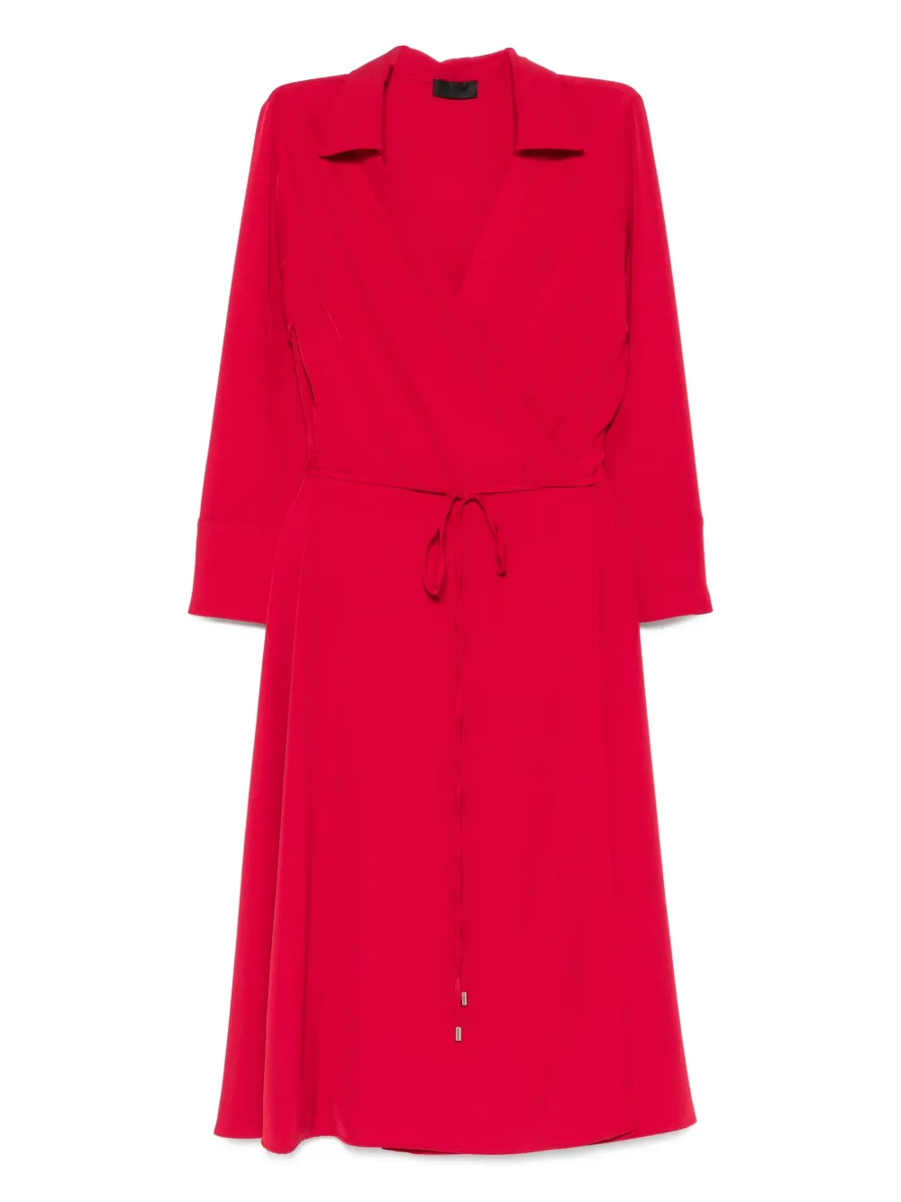 LIU JO V-neck midi dress Rood