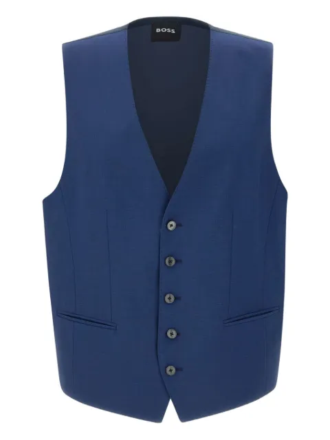 BOSS five-button waistcoat