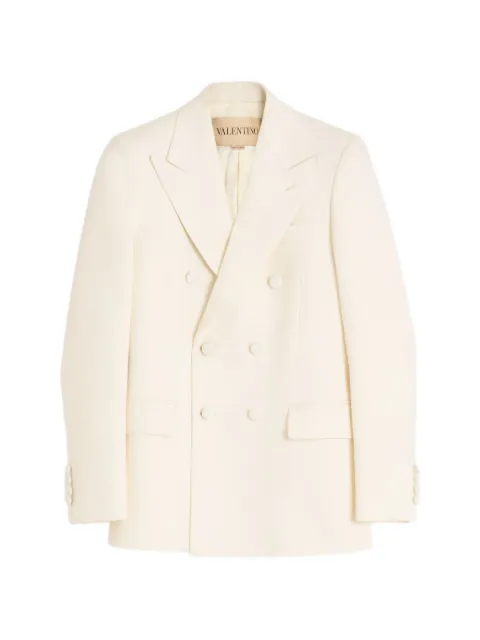 Valentino Garavani double-breasted jacket in wool grisaille