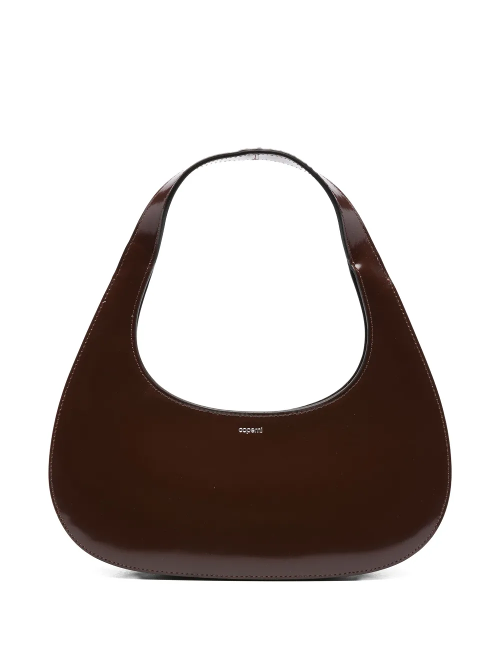 Coperni Slim Swipe lakleren schoudertas Bruin