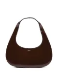 Coperni Slim Swipe patent-leather shoulder bag - Brown