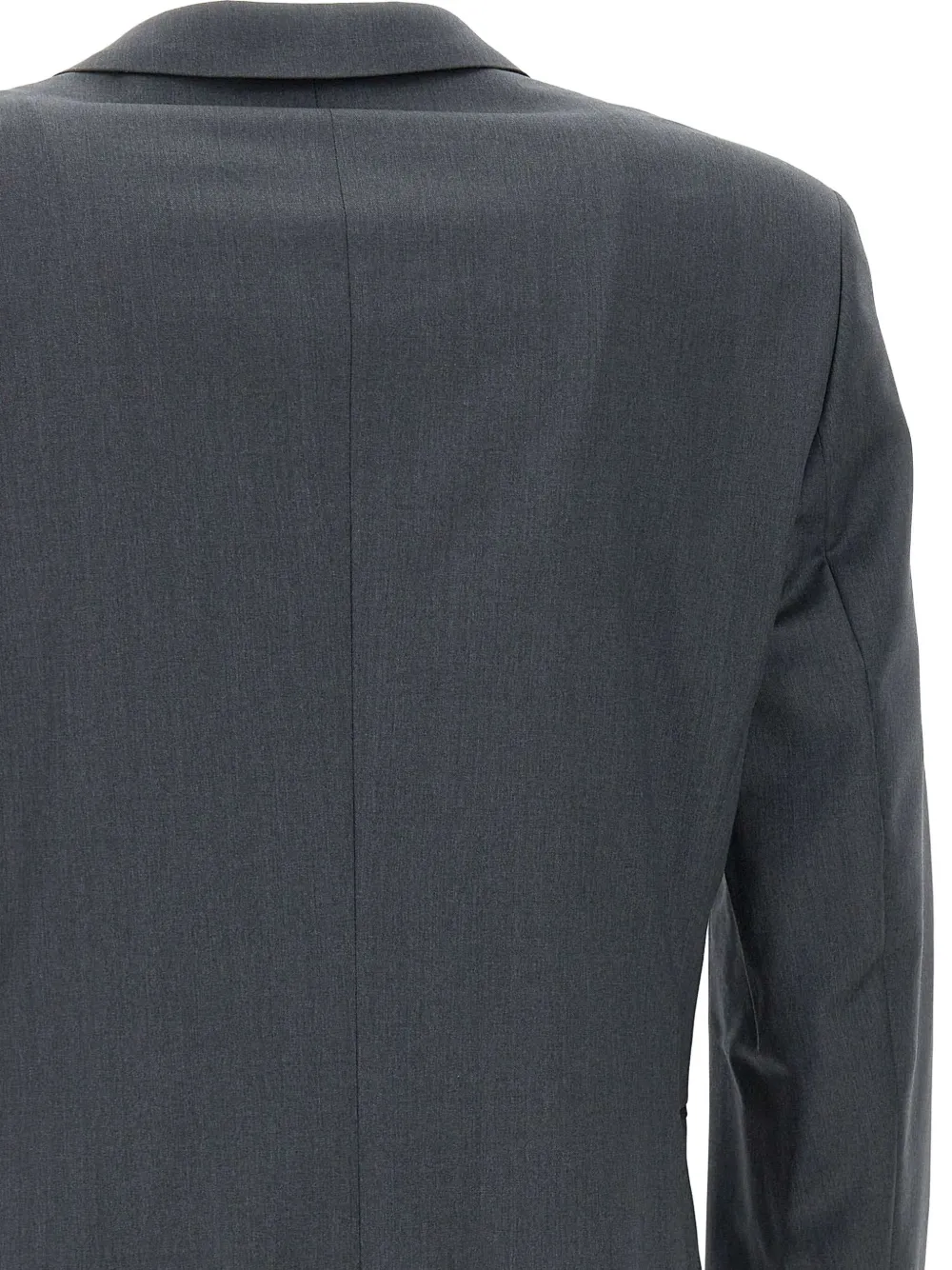 BOSS Wollen blazer met puntige revers Grijs