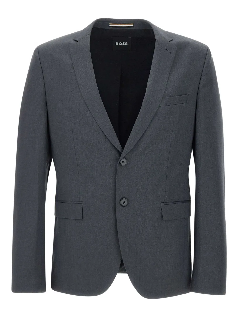 BOSS peak-lapel wool blazer - グレー BOSS peak-lapel wool blazer - グレー