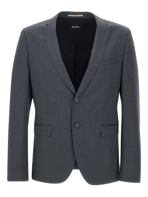 BOSS blazer en laine à revers pointus