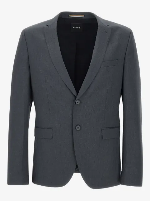 BOSS peak-lapel wool blazer